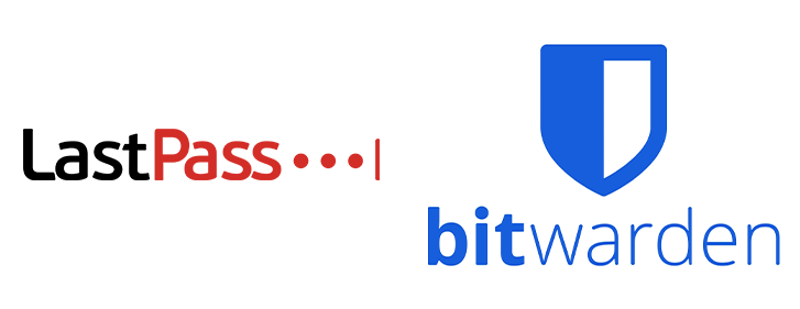 Logo LastPass et Bitwarden